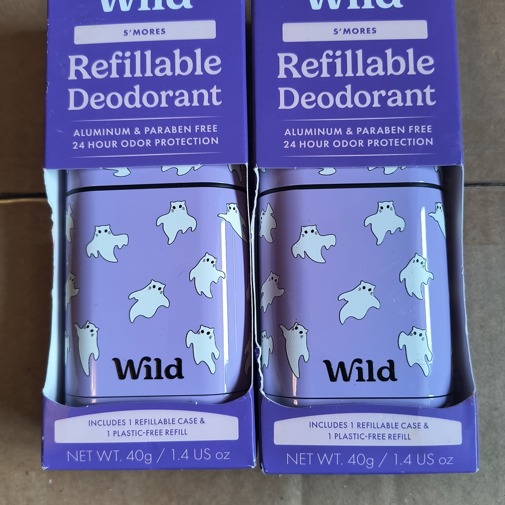 Wild Refillable Deodorant S'mores 2 Pack Aluminum Free